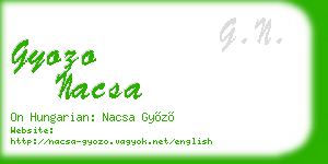 gyozo nacsa business card
